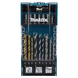 Taladro y Set de puntas, 17 pcs Makita D-74887