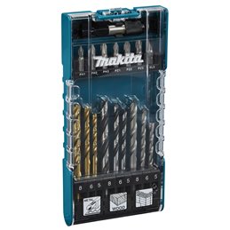 Taladro y Set de puntas, 17 pcs Makita D-74887