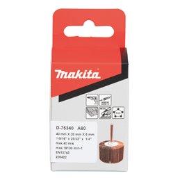 Cepillo lijas taladro, Ø40 x 20 mm, A60 Makita D-75340