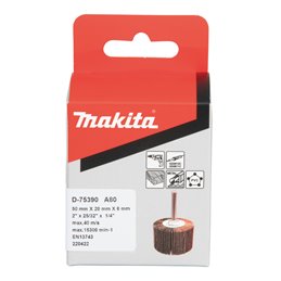 Cepillo lijas taladro, Ø50 x 20 mm, A80 Makita D-75390