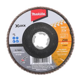 Disco de láminas X-Lock, 125 mm, Z80 Makita D-76021