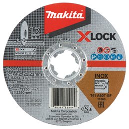 Disco de corte X-Lock, 125 x 1,2 mm Makita E-00418