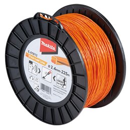 Hilo de cuatro hojas de nylon de 2,4 mm x 225 m Makita E-01812