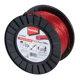 Hilo de cuatro hojas de nylon de 2,7 mm x 180 m Makita E-01840