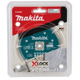 Disco de diamante 115 mm, X-LOCK Makita E-02060