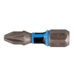 Punta torsión Impact Premier, PZ2, 25 mm, 1/4", 2 pcs Makita E-03171