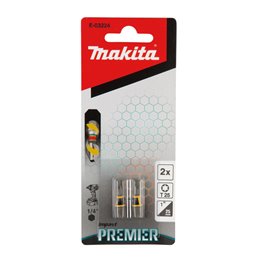 Punta torsión Impact Premier, T25, 25 mm, 1/4", 2  pcs Makita E-03224