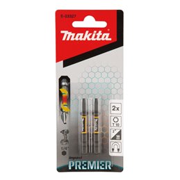 Punta torsión Impact Premier, D 10, 50 mm, 1/4", 2 pcs Makita E-03327