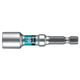 Llave de vaso imantada Impact Premier, Hex 10 x 65 mm, 1/4" Makita E-03470