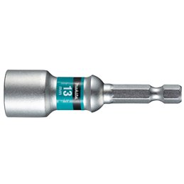 Llave de vaso imantada Impact Premier, Hex 13 x 65 mm, 1/4" Makita E-03486