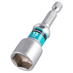 Llave de vaso imantada Impact Premier, Hex 13 x 65 mm, 1/4" Makita E-03486