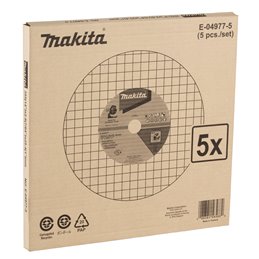 Disco de corte, 355 x 2,8 x 25,4 mm, 5 uds. Makita E-04977-5