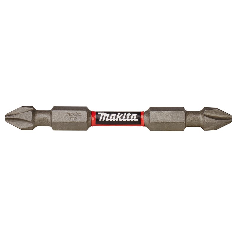 Punta torsión Impact Premier, PH2 - PH2, 65 mm, Punta doble, 1/4", 2 pcs Makita E-06286