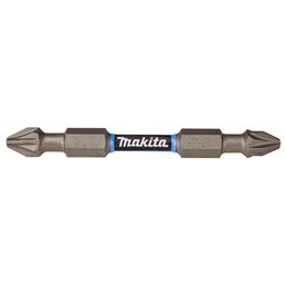 Punta torsión Impact Premier, PZ2 - PZ2, 65 mm, Double-end, 1/4", 2 pcs Makita E-06292