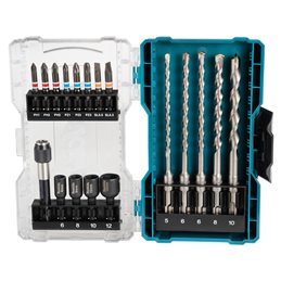 Set de puntas y brocas 18 pcs Makita E-07026