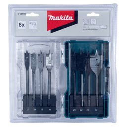 Juego de brocas de pala para madera 8 pcs Makita E-08698