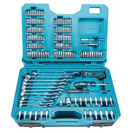 Set de llaves, puntas y vasos, 221 pcs Makita E-10883