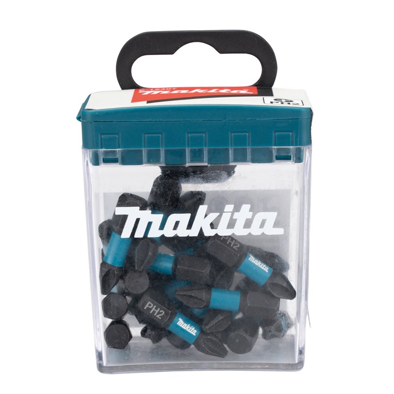 Punta Impact Black, PH2, 25 mm, 25 pcs Makita E-12360