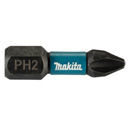 Punta Impact Black, PH2, 25 mm, 25 pcs Makita E-12360