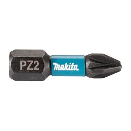 Punta Impact Black, PZ2, 25 mm, 25 pcs Makita E-12376