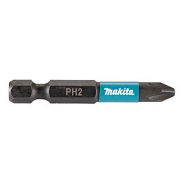 Punta Impact Black, PH2, 50 mm, 10 pcs Makita E-12407