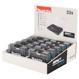 Set de punta IMPACT BLACK, 33pcs (10 Sets in counterdisplay) Makita E-12441-10