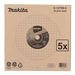 Disco de corte, 355 x 4,3 x 25,4 mm, A24T Makita E-12790-5