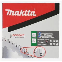 Disco sierra circular , Efficut T.C.T, 305 x 30 mm, 96T Makita E-13312