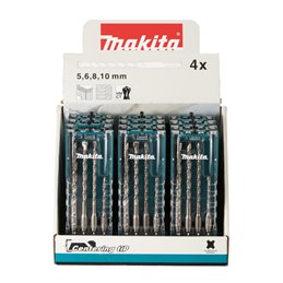 Set de brocas T.C.T, para SDS-PLUS, 4 x 12 pcs Makita E-13596-12