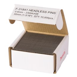 Clavos pin, 0,6 x 30 mm, 23 Ga, 10 000 pcs Makita F-31841