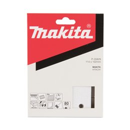 Lijas de velcro 114 x 102 mm, 80G Makita P-35829