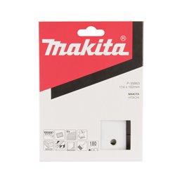 Lijas de velcro 114 x 102 mm, 180G Makita P-35863