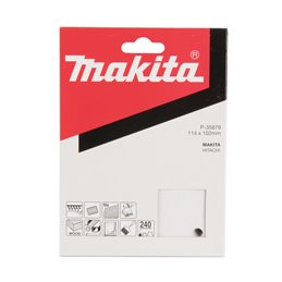 Lijas de velcro 114 x 102 mm, 240G Makita P-35879