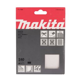 Lijas de velcro 114 x 140 mm, 240G Makita P-36588