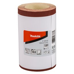 Rollo de lija, 120 mm x 5 m, 180G Makita P-38152