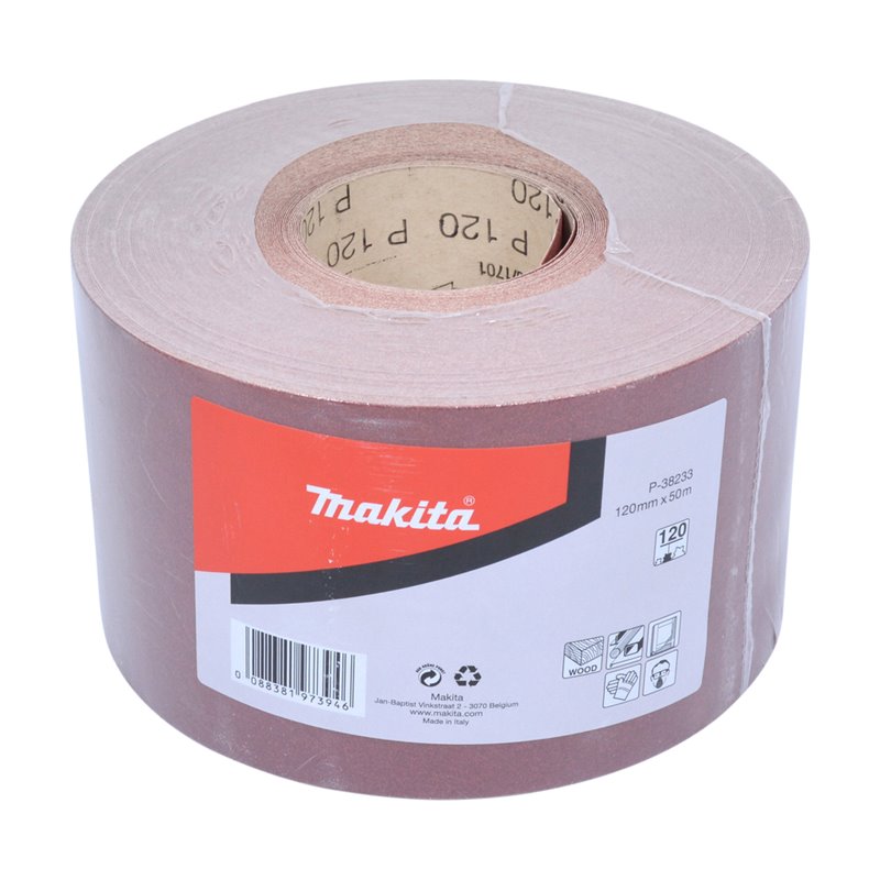 Rollo de lija, 120 mm x 50 m, 120G Makita P-38233