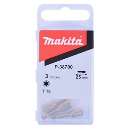 Punta, T15, 25 mm, 3 pcs Makita P-38700