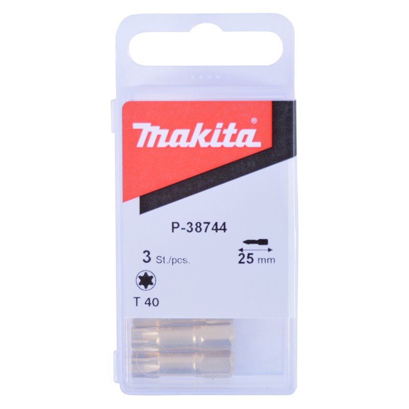 Punta, T40, 25 mm, 3 pcs Makita P-38744