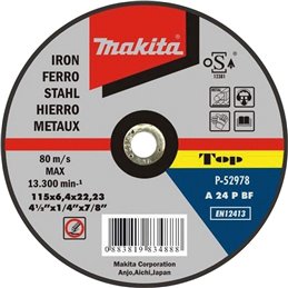 Disco de desbarbe 115 x 6,4 mm Makita P-52978