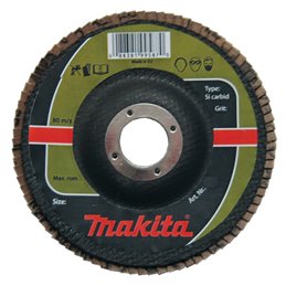 Cepillo lijas taladro 115 x 22,23 mm, 60G, Si-Ca. Makita P-65305