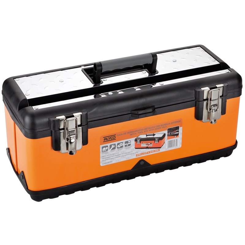 Caja Metálica 470Mm Bandeja Alyco Orange 170780