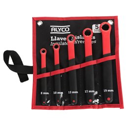 Jgo 5 Llaves Acodada Vde B/Nylon 8-19Mm Alyco 190675