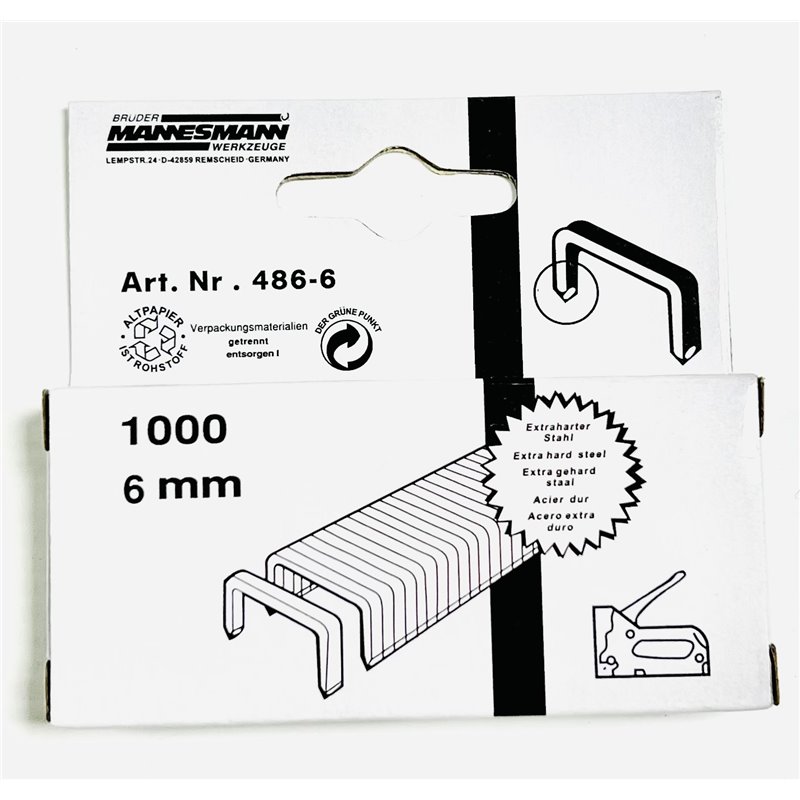 Grapas 1000Uds 6Mm Cevik Pro Ce-486-06
