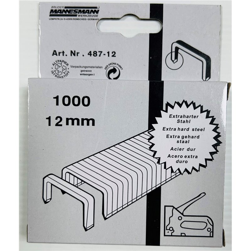 Grapas 1000Uds 12Mm Cevik Pro Ce-487-12
