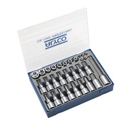 1214 Jgo.30 Vaso 1/4'-1/2' (E-Hex-Torx) Alyco 192490