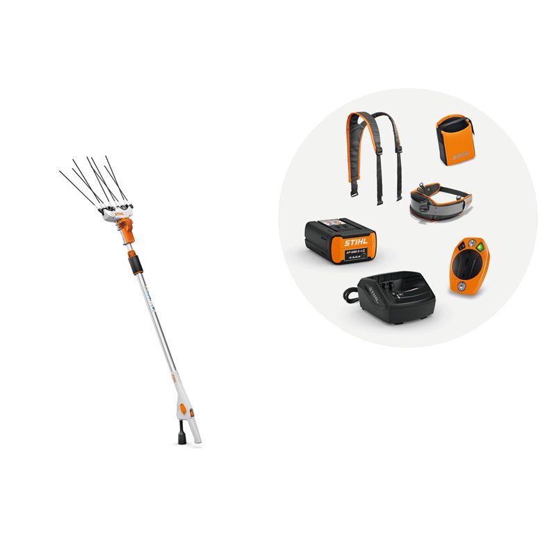 SPA 140 con 2 bateías AP 500 S, 2  cargadores AL 101 y sistema de conectividad  Smart Connector 2 A Stihl VA022000005