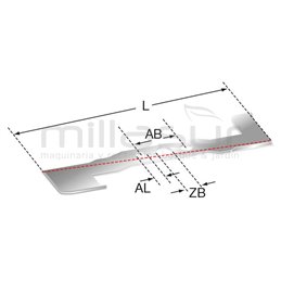 Cuchilla Cortacésped 460 Mm Adaptable A Outils Wolf ... Total 55-4784