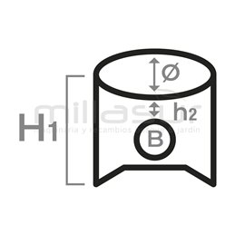Pistón Husqvarna 372 - Jonsered 2171 Total 33-445